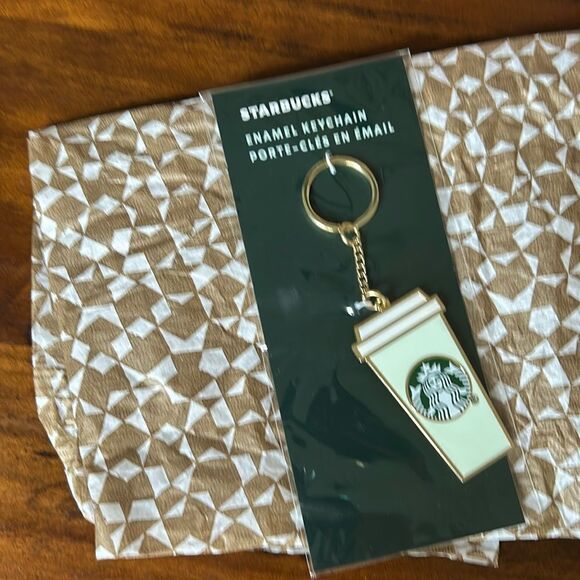 Starbucks® Enamel Keychain New with tags - Picture 2 of 5